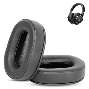 Coussinets d'oreille de Remplacement ATH-MSR7 compatibles avec Les Casques Audio-Technica ATH-MSR7BK, ATH-MSR7, Coussinets d'oreille (Cuir Plus Doux/Mousse &agrave; Haute densit&eacute;) (HAIZEEN EU, neuf)
