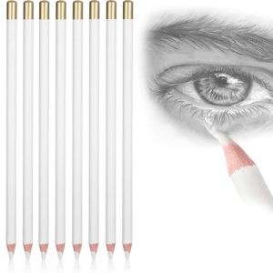 JYNXOR 8 Pi&egrave;ces Stylo Gomme, crayon,Stylo Gomme d'artiste en Bois Stylos &agrave; Dessin Gommes avec Petit Taille Crayon en Forme pour Dessiner D&eacute;butants et Artistes (SHOPSCAPE INK, neuf)