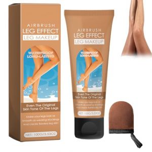 Crema Autobronceadora Loci&oacute;n Autobronceador Crema Natural Autobronceadora sin sol con un Guante Autobronceador, para Cara Cuerpo Piernas y Brazos (Wheat) (HWXH-EU, neuf)