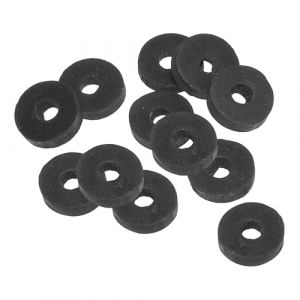 PATIKIL Joint Plat En Caoutchouc M4, Lot De 12, Diamètre Intérieur 4mm, Diamètre Extérieur 13.8mm, Épaisseur 3mm, Joint D'étanchéité Pour Robinet, Tuyau, Raccord, Boulon, Noir (PATIKIL UK, neuf)