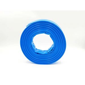 Tuyau plat en PVC - Tuyau de chantier - Tuyau industriel - Sécurité 3:1 - Bleu - Diamètre intérieur : 52 mm - Longueur : 20 m (schlauchmeister24, neuf)