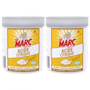 St Marc Acide Citrique Nettoyant Multi-Usage 100% d'Origine Naturelle - Lot de 2 x 500 g (Yamstock, neuf)