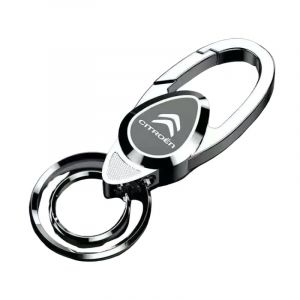 Porte-Cl&eacute;s de Voiture pour Citroen C3 e-C3 C4 e-C4 C5 X C5 Aircross, Porte Cl&eacute; Porte Clef Mousquetons en M&eacute;tal Porte-Cl&eacute;s Homme Porte Cl&eacute; Voiture Porte Clef Cl&eacute;s de Voiture (haomengxiangbanbaihuodian, neuf)