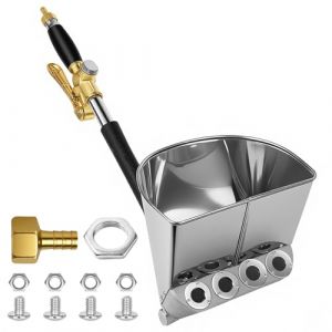 Pulvérisateur de Ciment Projecteur Mortier Pistolet à Ciment Machine à Crépir Plâtre Béton Mortier Chaux Pulvérisateur de Sablon pour Peinture Murale, Argent (VCL CLASSIC GARDEN S.R.L., neuf)