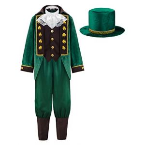 ReliBeauty D&eacute;guisement Leprechaun Enfant Gar&ccedil;on Costume pour Jour de la Saint Patrick 9-10ans, 130 (Matt Viggo, neuf)