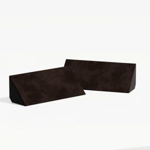 Lot de 2 pi&egrave;ges &agrave; basses en velours &laquo; mini-cinematic-bt-Horizontal &raquo; pour montage dans un coin sous le plafond et le mur | Art d&eacute;coratif d'insonorisation | 23 x 50 x 10 cm | Couleur : [N-TRAP-Horizont (ATB-SOUND, neuf)