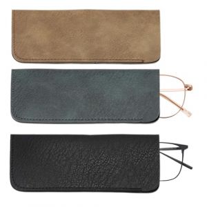 EYVRPAU &eacute;tui Lunettes Souple 3 pi&egrave;ces,PU cuir souple,portable,Boitier Lunettes Lecture,Sac pour Femme Homme Enfant,&eacute;tui &agrave; lunettes,pochette lunettes (puertaoqishangmaoyouxiangongsi, neuf)