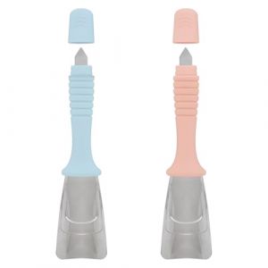 QEXUJOW Pi&egrave;ces et accessoires pour r&eacute;frig&eacute;rateurs 2 pi&egrave;ces pelle de d&eacute;givrage grattoir &agrave; glace cuisine ensemble de 2 pi&egrave;ces pelle de d&eacute;givrage en acier inoxydable cong&eacute;lateur maison (rose bleu) (jianxinzhao, neuf)