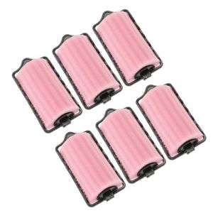 EXQUIMEUBLE Lot De 6 Bigoudis En &Eacute;ponge Douce Grand Format 4 Cm Diam&egrave;tre Pour Cheveux Courts Et Femmes Noires, Sans Chaleur Pour Coiffure Naturelle Et Confortable, Usage Domestique Et Professionnel (MLOOZK, neuf)