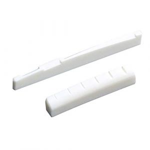Lot de 2 jeux de 6 cordes pour guitare acoustique avec sillet et sillet en os véritable pour remplacement de guitare acoustique (ZHYYLD, neuf)