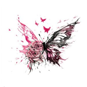 Tatouage Ephemere Tatouages Temporaires Pi&egrave;ce De Style Chinois, Motif Papillon, Rose, Lune, Imperm&eacute;able, Longue Dur&eacute;e, Pour Femme, Petite Image, Grande Image, Autocollant, Faux Tatouage (ZhouKouShiXinRuiJianSheGongChengYouXianGongSi, neuf)