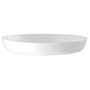 VERDENIA Pot de Fleurs en Cristal - Soucoupe pour Plantes et Herbes - Soucoupe pour l'int&eacute;rieur - en Plastique l&eacute;ger et Stable - Rond - Plusieurs Couleurs - Diam&egrave;tre : 11 cm - 14,5 cm - Blanc (brick'n'bloom, neuf)