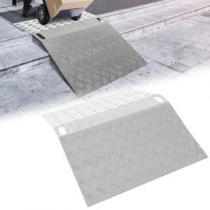 Eikuavons Rampe de seuil en aluminium, antid&eacute;rapante, rampe de seuil, rampe pour fauteuil roulant, pont de seuil pour fauteuil roulant, capacit&eacute; de charge 270 kg, rampe de pont, 100 x 70 x 10 cm (KaiYuan-EU, neuf)