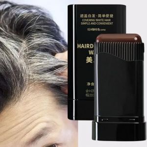 B&acirc;ton De Teinture Capillaire Portable, Peigne De Teinture Capillaire Temporaire, Stick De Couverture De Cheveux Gris, Retouche Racines Cheveux, Pour Barbe Racines D&eacute;frisage Hommes Femmes Quotidien (naxianjie, neuf)