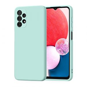 AK Coque pour Samsung Galaxy A13 4G, Coque Samsung A13 Lite, Housse Souple en TPU en Silicone Liquide, Housse en Caoutchouc Antichoc(Light Green) (SMXMY-CN, neuf)