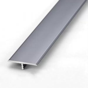 LIYI929GP Profil&eacute; en T, Noir Blanc Profil Rail De Transition Plate, Transition Facile Fixation, Bande De Moulure De Bord pour Moquette Et Rev&ecirc;tement De Sol, 90cm Long Aluminium Anodis&eacute; Barre De Seuil (LIYI929GP, neuf)