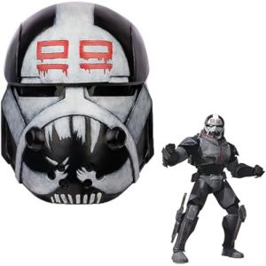Koshowgic Casque de trooper de cosplay SW, masque complet deluxe pour costume de collection pour adultes, masque int&eacute;gral en r&eacute;sine pour Halloween (Wrecker) (HaiKouLongHuaQianManRuBaiHuoDian, neuf)