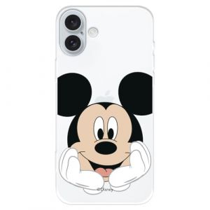 Coque compatible avec iPhone 16 Plus Officielle Disney Mickey Love Coque en silicone transparent souple sous licence officielle Disney Classic (La Casa de Las Carcasas, neuf)