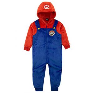 Super Mario Pyjamas Boy | Pyjamas Combinaison Polaire | Pilou Pilou Ensemble Enfant Multicolore 7-8 Ans (Character FR, neuf)