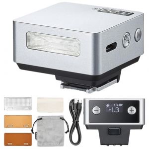Godox iT20-S Mini Flash pour Sony, Flash Mini TTL avec &Eacute;cran, Recyclage 1.5s, 700 Fois Flashs &agrave; Pleine Puissance, Charge USB-C, Batterie Int&eacute;gr&eacute;e, Petit Flash de Sony (Blanc) (WANSHENGHK FR, neuf)