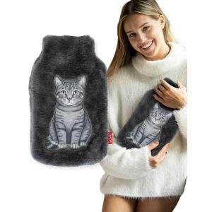 soxo Bouillotte Eau Chaude Cadeau Pour Bebe Peluche Bouillote Anti Colique Enfant Bouillotes Chat Tigré (Soxo, neuf)