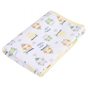 B&eacute;b&eacute; Infant Matelas &agrave; Langer Imperm&eacute;able Coton Tapis 3 couches en &eacute;tanche et lavable Tapis &agrave; Langer pour Voyage Promenade Kits de Change D&eacute;rapage Protection Enfant B&eacute;b&eacute; Lavable (Gelb M) (yapdi, neuf)