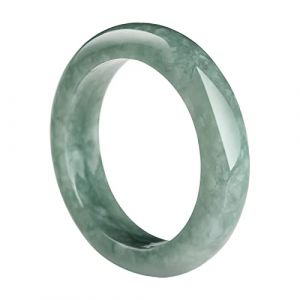 BJIMIDTI Bague en jade vert clair naturel (taille : 3-13), bagues fines en jade vert de qualit&eacute; A pour femme, 100 % pierre v&eacute;ritable, bague simple en pierre pr&eacute;cieuse cadeau, SIZE 9, Pierre, Aucune (Janing, neuf)