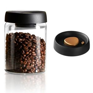 La Llareta 900ml Bocaux de Stockage en Verre, Bocaux &agrave; Caf&eacute; Herm&eacute;tique, Pot en Verre Borosilicat&eacute;, avec Couvercle en ABS, pour Caf&eacute;, Epices, Sucre, Biscuits, Bonbons (Yikang home, neuf)