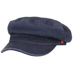 Mayser Casquette Marin Altona Anti UV Casquette pour Femme Casquette Type Gavroche (55 cm - Bleu foncé) (Chapeaushop, neuf)