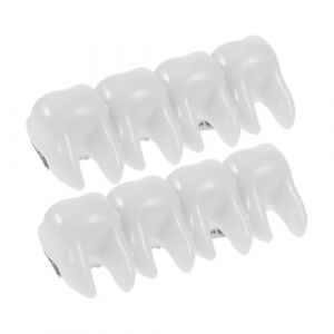 LIFKOME 2 pi&egrave;ces Set de Pinces &agrave; Cheveux Halloween Dent de F&eacute;e Miniature Plastique et M&eacute;tal Accessoires D&eacute;guisement Clips Ludiques pour F&ecirc;te pour Filles et Femmes (Yaeerang, neuf)