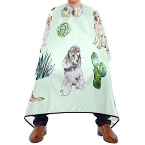 Chien Cactus Peignoir Coiffure Imperm&eacute;able Blouse Coiffeur Antistatique Robe De Coiffure Pour Instituts De Beaut&eacute; Salon Barbiers (ytuqqq, neuf)