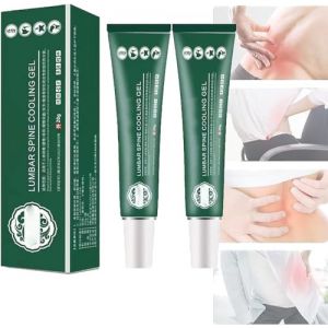 Lumbar Type Cold Compress Gel, Lumbar Spine Cooling Gel,Natural Herbal Joint Pain Relief Spray,Cooling Gel for Muscles and Joint Pain Relief,Long Lasting Relief (2 Pcs) (wuhanshiweiyangdishangmao, neuf)