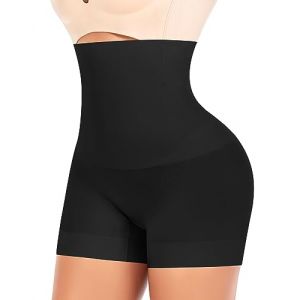 YARRCO Short Gainant Femme Ventre Plat Culotte Gainante Amincissante Panty Gainant Invisible Culottes Sculptantes Taille Haute Shorty Anti Frottement Cuisse Shapewear (#2 Noir(Taille Haute),XL) (YARRCO, neuf)