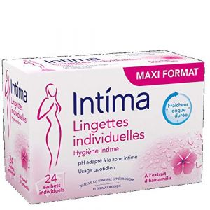 INTIMA Boîtes Lingettes Hygiène Intimes Individuelles à l'extrait d'Hamamélis - 24 Pièces (MF ECOM NETWORK, neuf)