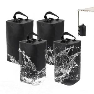 Lot de 4 Sac de Lestage pour Tonnelle, Sacs de Sable Remplissables, 40 kg Leste pour Pied de Tonnelle, R&eacute;utilisable, Sacs de Lestage pour Gazebos/Tentes de Jardin/Tentes de F&ecirc;te, 19.5x33.5cm (AceJuye, neuf)