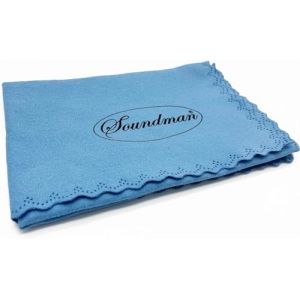 Soundman&reg; Chiffon de polissage en microfibre pour instruments &agrave; vent (saxophone, trompette, fl&ucirc;te, clarinette, corneton, hautbois, corne, baryton, corne t&eacute;nor, euphonium, tuba, etc.) (totalbrass, neuf)