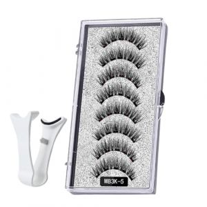 Cils magnétiques – Cils magnétiques avec applicateur | 8 faux cils magnétiques | Cils magnétiques réutilisables avec boîte de rangement | Cils magnétiques légers et confortables pour femme (xindawk, neuf)