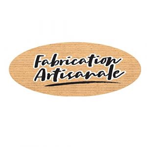 Affichesstore 30312 - Lot de 120 Stickers - 20 Feuilles de 6 Étiquettes Adhésives L57 H22 mm - Autocollants Ovales - Fabrication Artisanale sur Fond Kraft (AFFICHESSTORE, neuf)