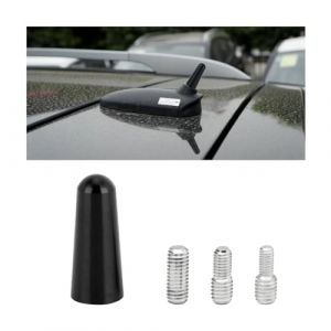 CGEAMDY Antenne De Voiture Courte, Antenne Radio Voiture Courte Universel Amplifiée Autoradio, Stéréo Antenne De Toit à Tige Courte 3cm pour Voiture, pour avec Toutes Les Voitures Véhicule Auto (CGE Auto, neuf)