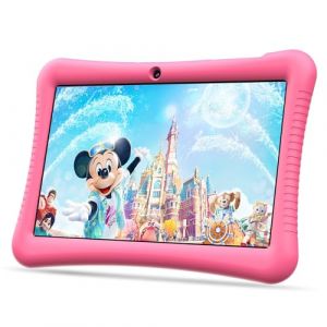 Semeakoko Tablette Enfants 10 Pouces Android 13, Kids Tablette Tactile Quad-Core 1.6GHz, 1280 x 800 HD-Display, 3GB RAM/32GB ROM(256GB TF),6000mAh,WiFi,Bluetooth,Double Cam&eacute;ra,Contr&ocirc;le Parental(Rose) (Semeakoko FR Direct, neuf)