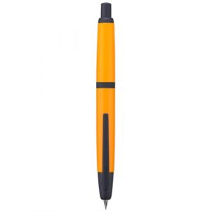 Jinhao 10 - Stylo plume presse avec bo&icirc;te, plume m&eacute;dium r&eacute;tractable orange avec convertisseur d&rsquo;encre (Clip Noir) (JianHang Office, neuf)