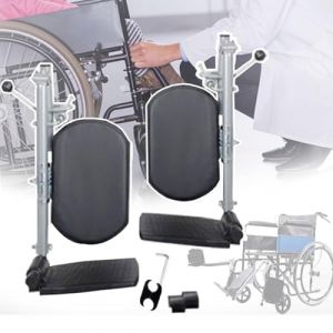 Repose-jambes Universel For Fauteuil Roulant Avec Repose-pieds, Angle R&eacute;glable De 90&deg; &Agrave; 180&deg;, Repose-jambes &Eacute;l&eacute;vateur For Fauteuil Roulant, Nettoyage Facile (rongjieshishang, neuf)
