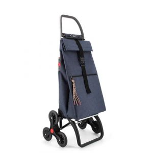 Chariot de Course Rolser Big Tweed 6 Roues Pliante Monte escaliers - Marine (ROLSER, neuf)