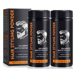 Poudre Coiffante Homme, Poudre Texturisante Cheveux, Poudre Texture Cheveux Homme, Oil Absorbent Texture Powder, Poudre Coiffante Hair Styling Powder, Poudre Volume Des Cheveux, Matte Poudre (2PC) (Orgrul, neuf)