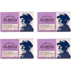 Sardines Sans Peau ni Arêtes en Sauce Tomate – Lot de 4 x 120 g – Filets de Poisson en Conserve portugais – Sardines Tendres dans une Sauce Tomate Riche – Fruits de Mer en Conserve Prêts à Consommer (Pure Brands Portugal, neuf)