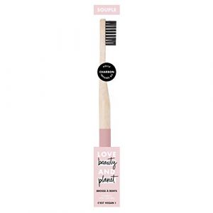 Love Beauty And Planet Brosse &agrave; Dents Manuelle Souple Vegan, Manche en Bambou Naturel, Poils infus&eacute;s au charbon, Certifi&eacute; Vegan x 1 (A.S Deals Store, neuf)