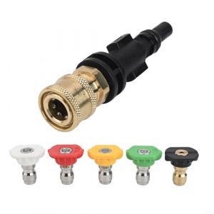 Sumsoctober Embout de nettoyeur haute pression en mousse 1/4 adaptateur &agrave; connexion rapide pour Lavor pour Sterwins Adaptateur rapide (Secret Dream, neuf)