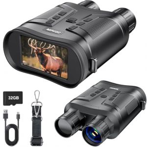 Dowesyeen 4K Jumelles & Lunette Vision Nocturne,1080P 6000mAh Rechargeable Infrarouge Vision Nocturne avec 3" HD ÉCRAN Zoom Numérique 6X, pour la Chasse, l'observation des Animaux, Le Camping (DOWESYEEN, neuf)