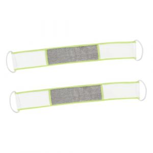 UKCOCO 2pi&egrave;ces Lani&egrave;re Exfoliante pour Dos Accessoire de Massage pour Bain Produit de Salle de Bain Serviette de Gommage pour Corps (Gaporgira, neuf)