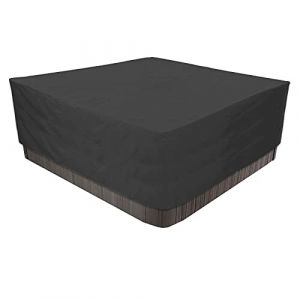 Housse De Protection Carrée Imperméable En Tissu Oxford 420D Pour Spa Extérieur,Bache Pour Bain À Remous Carrée De Jardin, Imperméable, Anti-poussière Et Résistante Aux UV-Black Noir||231x231x90cm (shangmaodian(Livraison rapide en 7 à 14 jours), neuf)